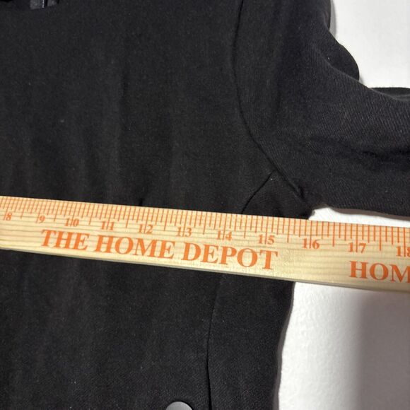 Cabi size S Osaka Nights black pointe utility button side blouse 3/4 sleeves - Picture 5 of 12